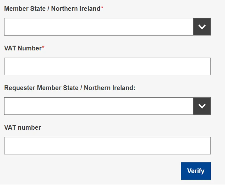 how to check vat numbers in Ireland